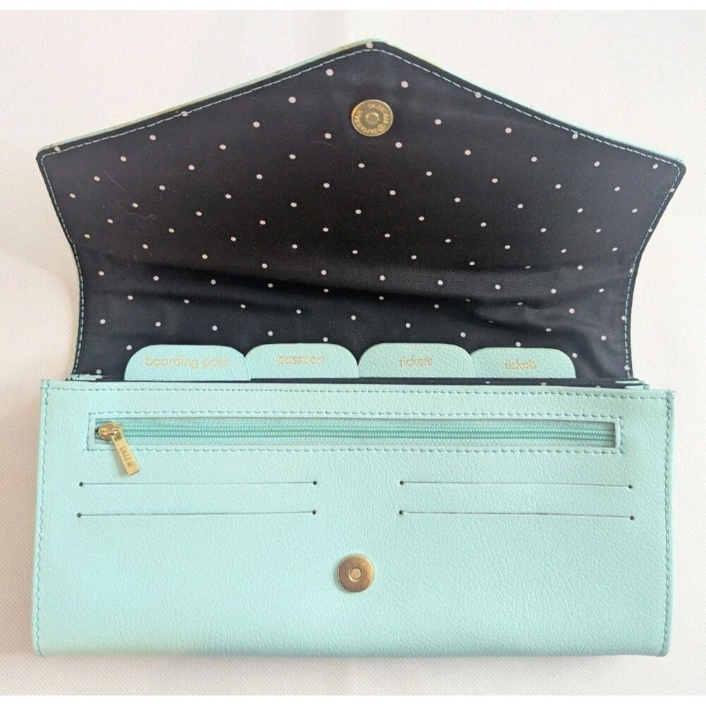 Kiki K Travel Wallet/Passport Holder/Documents Holder - Mint/Green - Picture 4 of 6